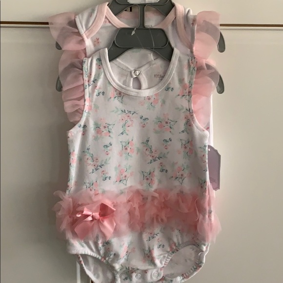 Kyle & Deena Other - NWT Set of 2 girlie onesies with ruffles!